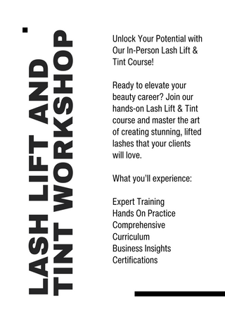 Certified Lash Lift and Tint In Studio Training